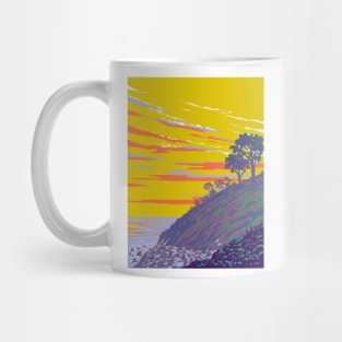 Block Island in Rhode Island New England USA WPA Art Poster Mug